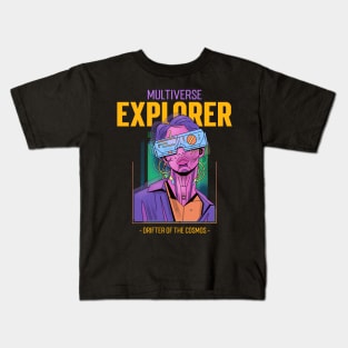 "Multiverse Explorer" - 3 of 6 Kids T-Shirt